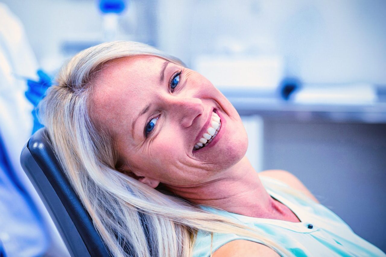 Portrait of female patient smiling