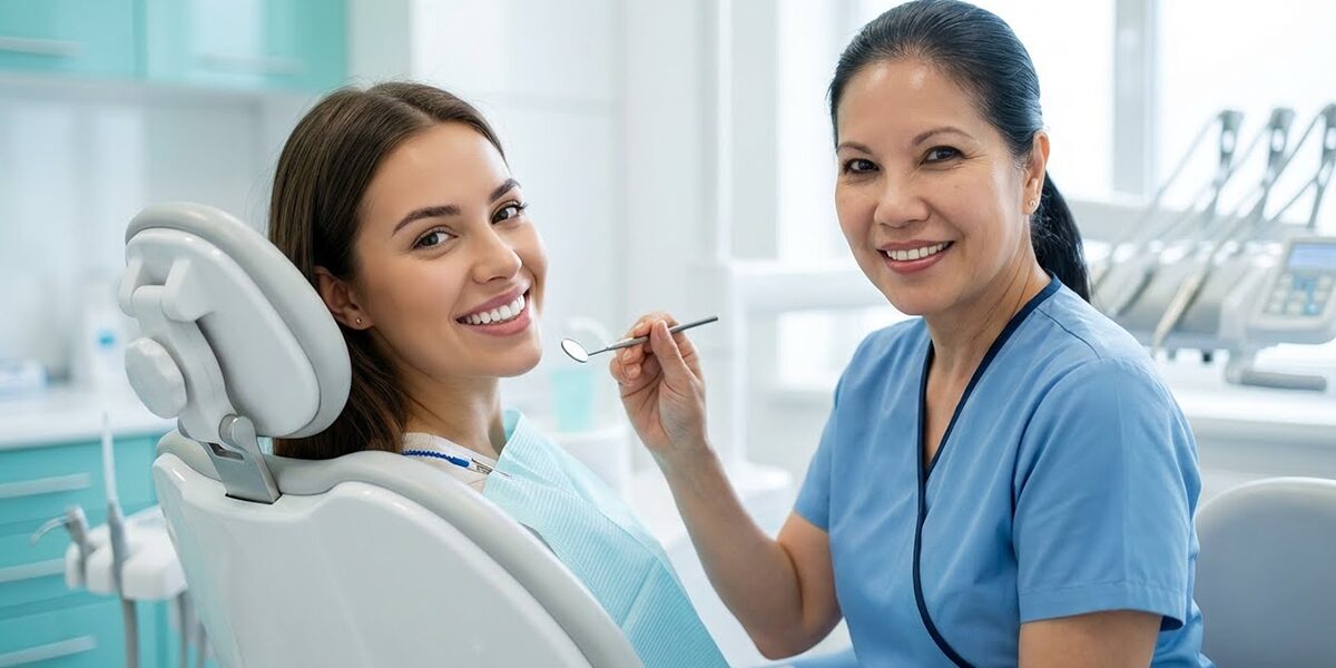 dental-bonding-repair-alexandria-va-hero Adult patient smiling after dental bonding repair in Alexandria VA clinic