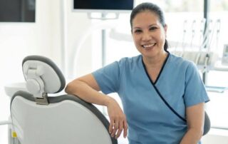 Patient receiving jaw surgery recovery guidance at Christine Mai DDS Woodbridge VA