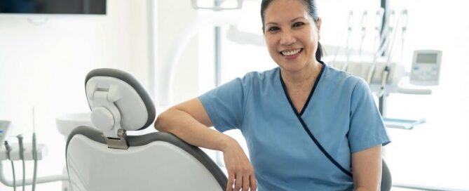 Patient receiving jaw surgery recovery guidance at Christine Mai DDS Woodbridge VA