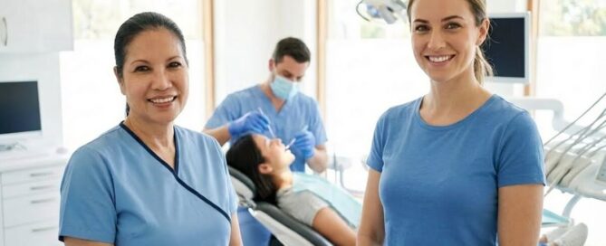 Smile makeover consultation in Woodbridge VA with dentist and patient