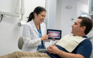 Woman smiling with porcelain veneers at Woodbridge VA dental office