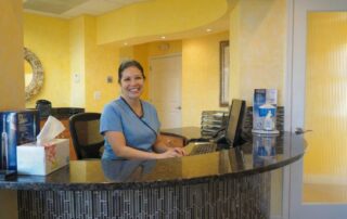 Patient smiling after professional teeth whitening in Alexandria VA