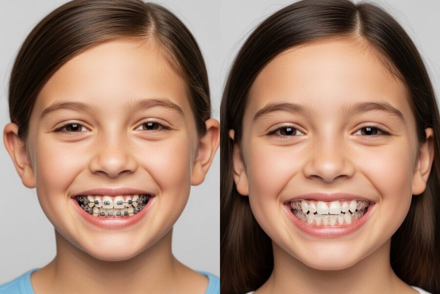 clear aligners vs braces for kids Woodbridge VA