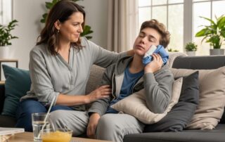 teen recovering after wisdom teeth removal at home Woodbridge VA